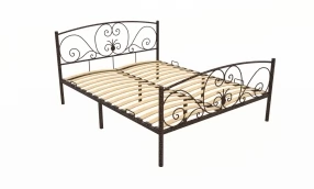 Кровать Нимфея Металл, 140х190 мм, Медный антик, Медный антик